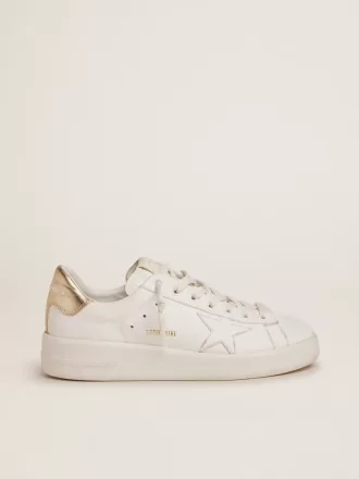 Purestar sneakers voor dames met goudkleurige hielband