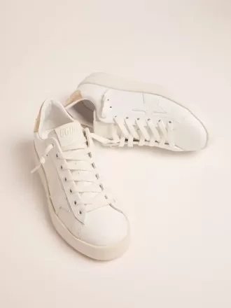 Purestar sneakers voor dames met goudkleurige hielband