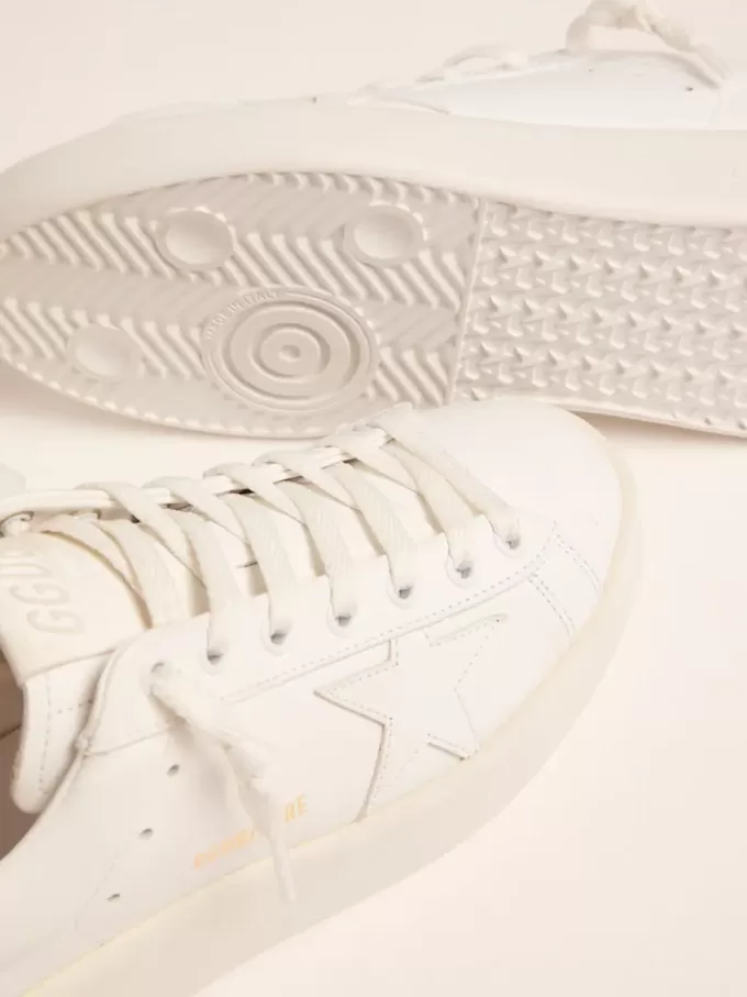 Purestar sneakers voor dames met goudkleurige hielband