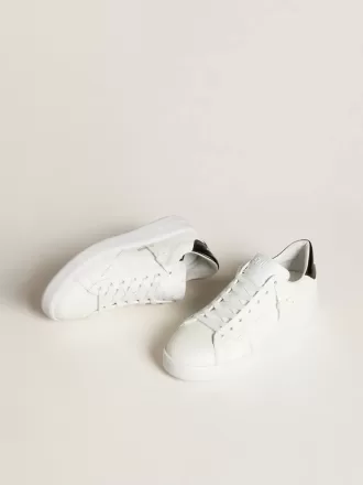 Purestar voor dames met leren ster en zwarte lakleren hielband