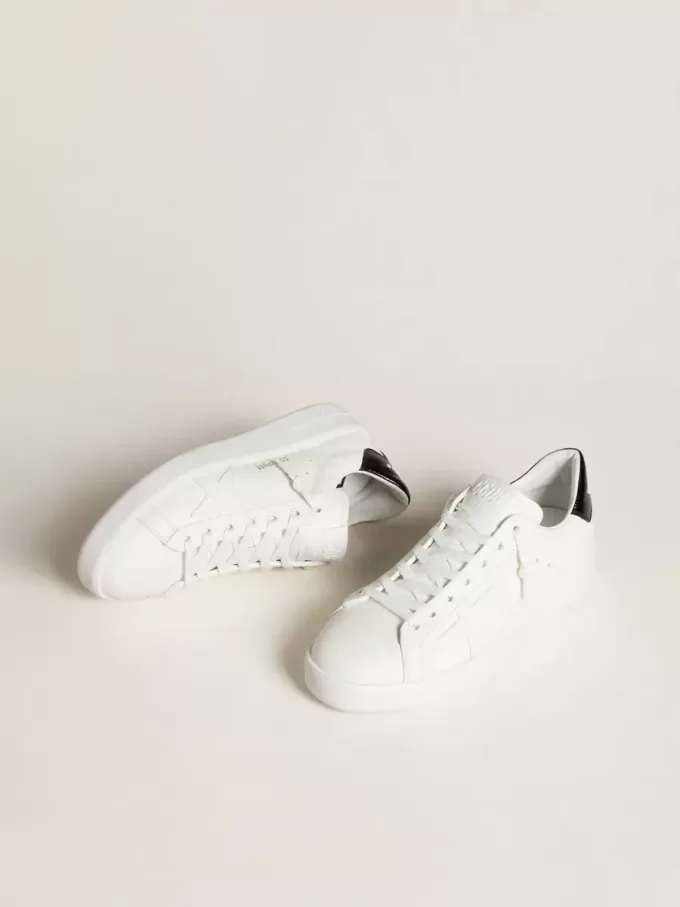 Purestar voor dames met leren ster en zwarte lakleren hielband