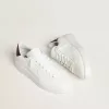 Purestar voor heren met witte leren ster en bordeauxrode haklip met krokodillenprint