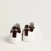 Purestar voor heren met witte leren ster en bordeauxrode haklip met krokodillenprint