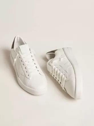 Purestar voor heren met witte leren ster en donkergroene hielband