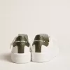 Purestar voor heren met witte leren ster en donkergroene hielband