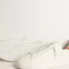 Purestar voor heren met witte leren ster en oranje hielstuk