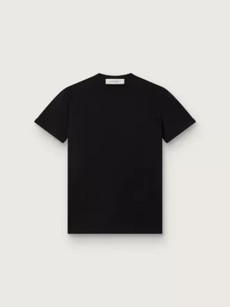Regular fit distressed T-shirt voor dames in zwart
