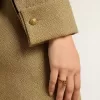 Ring in antiek goudkleur met flexibele schakels