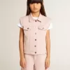 Roze denim vest voor meisjes