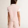 Roze denim vest voor meisjes