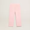 Roze joggingbroek met glitterster op de voorkant