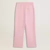 Roze joggingbroek met glitterster op de voorkant