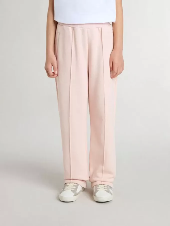 Roze joggingbroek voor meisjes met print