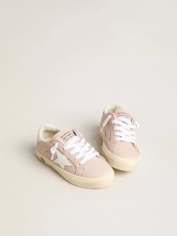 Roze May Teen met witte leren ster