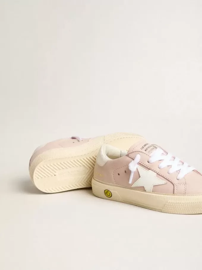 Roze May Teen met witte leren ster
