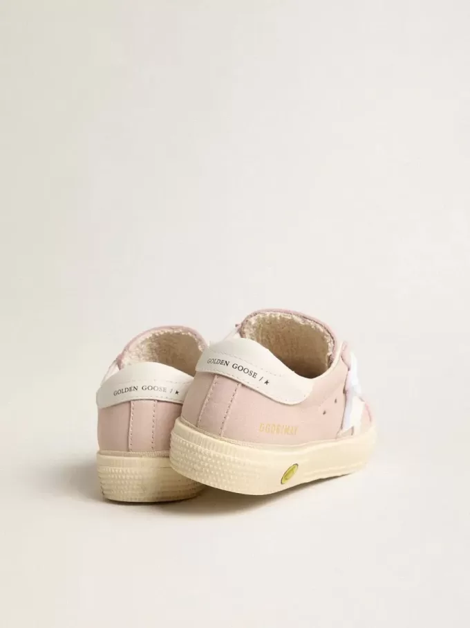 Roze May Teen met witte leren ster