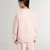 Roze sweatshirt voor meisjes met roze letters op de voorkant