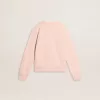 Roze sweatshirt voor meisjes met roze letters op de voorkant