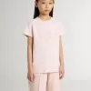 Roze T-shirt voor meisjes met roze print op de voorkant