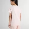 Roze T-shirt voor meisjes met roze print op de voorkant