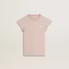 Roze T-shirt voor meisjes met ruches aan de mouwen en borduursels