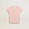 Roze T-shirt voor meisjes met wit logo en grote ster