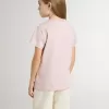 Roze T-shirt voor meisjes met witte print