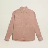 Roze viscose shirt voor dames met bloemenpatroon