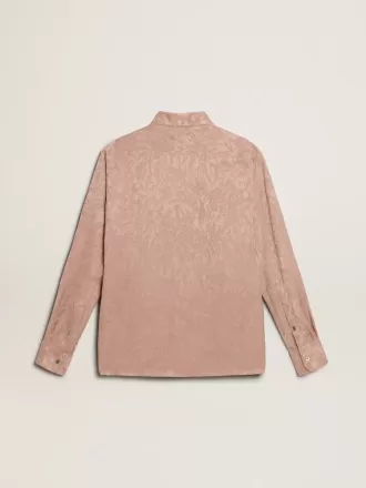 Roze viscose shirt voor dames met bloemenpatroon