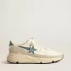 Running Sole in nappa met blauwe leren ster en suède inzetstuk