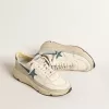 Running Sole in nappa met blauwe leren ster en suède inzetstuk