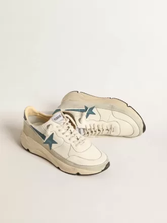 Running Sole in nappa met blauwe leren ster en suède inzetstuk