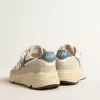 Running Sole in nappa met blauwe leren ster en suède inzetstuk