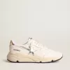 Running Sole in nappa met zilveren ster en gouden leren hielstuk