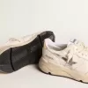 Running Sole in nappa met zilveren ster en gouden leren hielstuk