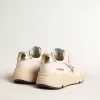 Running Sole in nappa met zilveren ster en gouden leren hielstuk