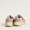 Running Sole LTD in roze nylon met witte leren ster