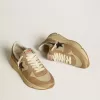Running Sole LTD van nylon en nubuck met leren ster en hielstuk
