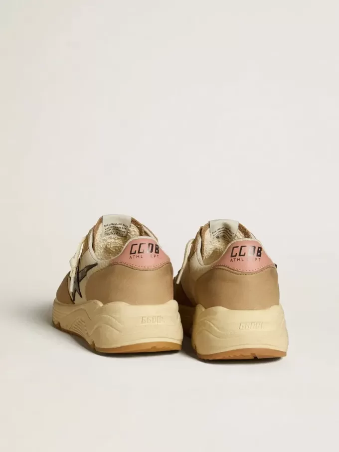 Running Sole LTD van nylon en nubuck met leren ster en hielstuk