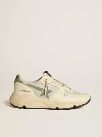 Running Sole LTD voor dames, gemaakt van nylon en nappa met nubuck ster en hielstuk