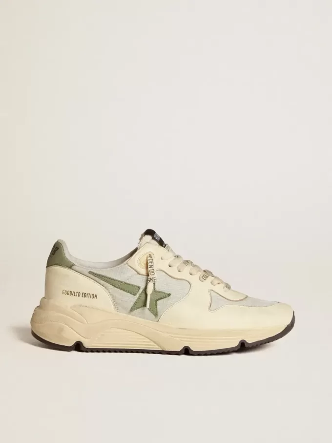 Running Sole LTD voor dames, gemaakt van nylon en nappa met nubuck ster en hielstuk