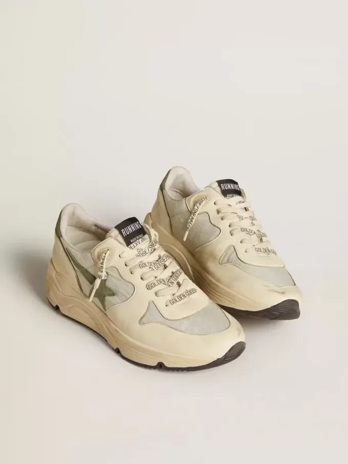 Running Sole LTD voor dames, gemaakt van nylon en nappa met nubuck ster en hielstuk