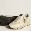 Running Sole LTD voor dames, gemaakt van nylon en nappa met nubuck ster en hielstuk