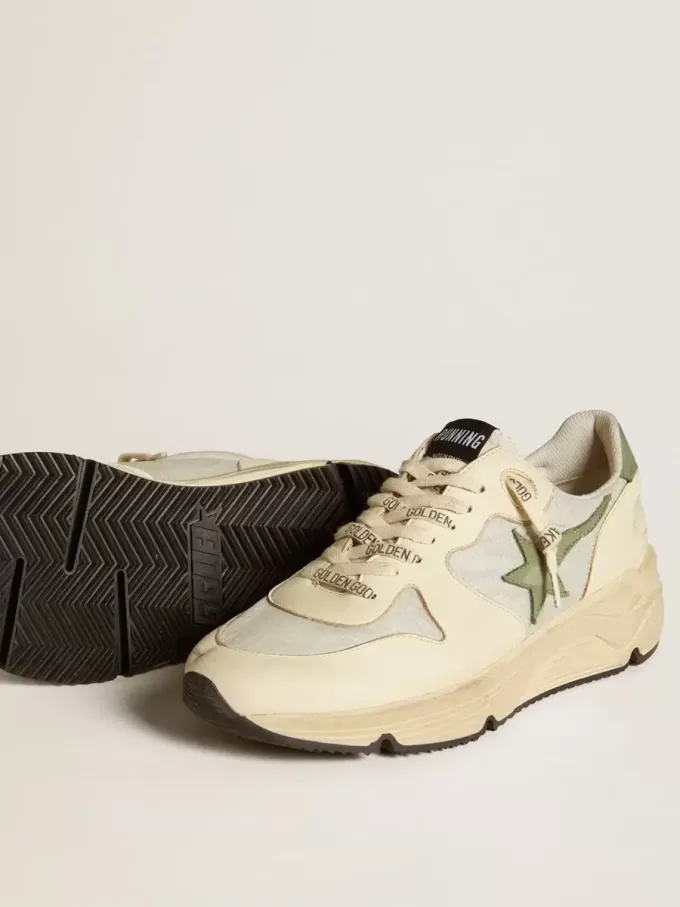 Running Sole LTD voor dames, gemaakt van nylon en nappa met nubuck ster en hielstuk