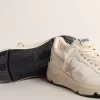 Running Sole LTD voor dames in nappa met suède ster en gouden hiellip