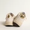 Running Sole LTD voor dames in nappa met suède ster en gouden hiellip
