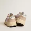 Running Sole voor dames van mesh en nubuck met zilverkleurige leren ster