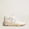 Running Sole voor dames van mesh en wit nappa