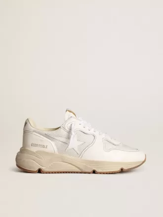 Running Sole voor dames van mesh en wit nappa