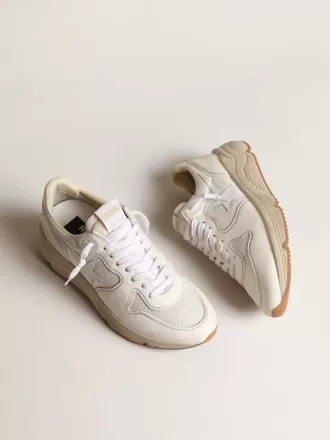 Running Sole voor dames van mesh en wit nappa